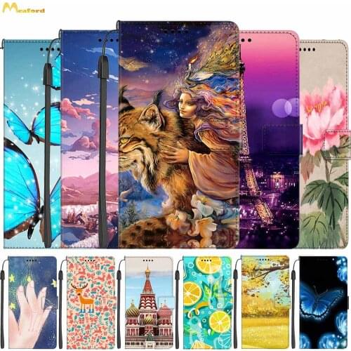 For iPhone SE 2020 Case Leather Flip Cover sFor iphone 8 Plus Phone Cases IphoneSe iphone8 8plus Magnetic Wallet Printing Case