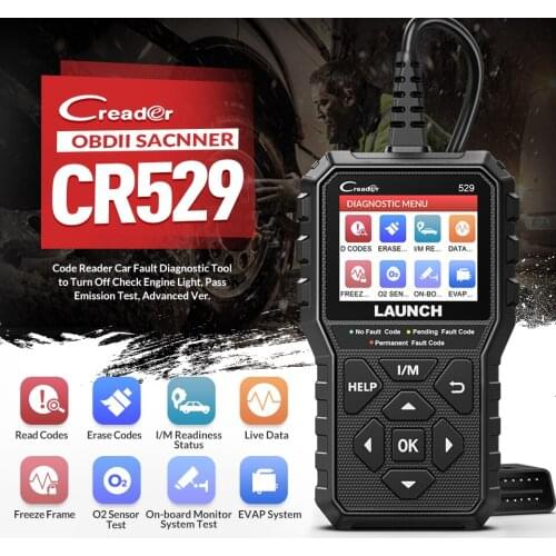 LAUNCH Creader 529 CR529 OBD2 Car Scanner Code Reader Automotive Car Diagnostic Tool OBDII Code Reader Fault Code Read OBD Scan