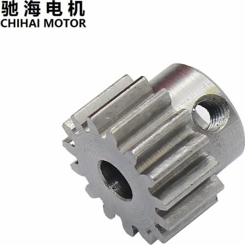 Chihai Motor High quality carbon steel, deceleration motor, DC motor, gear module 1, gear 15, tooth inner hole, 4-5-6mm
