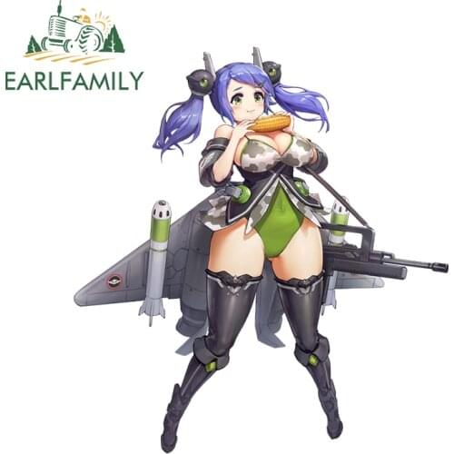 EARLFAMILY 13cm x 12cm Cute Beauty Auto Car Stickers for Last Origin Motorcycle Laptop Cute Decals Vinyl Car Assessoires