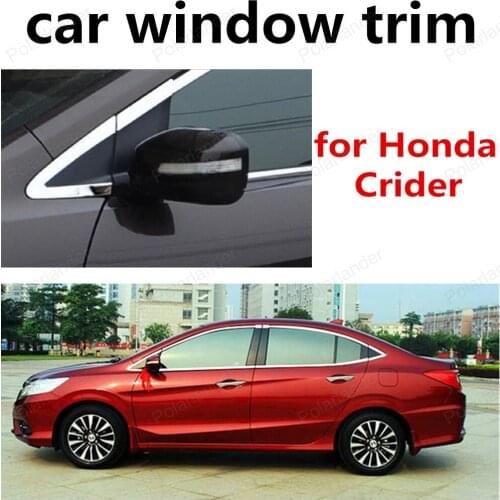 Hot sell Decoration Strips Stainless Steel Car Styling Window Trim for Honda Crider Without Middle Pillar