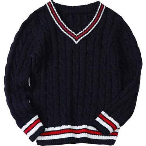 Autumn Winter Boys Girl Cardigan V Neck Sweater Fashion Children Casual Spring Baby School Sweatshirt