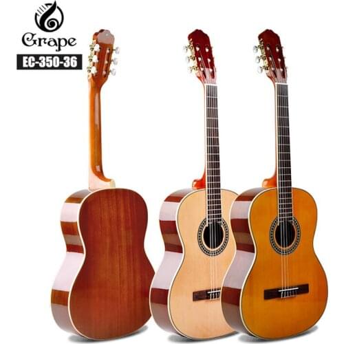 Spruce Classical Guitar Acoustic Electric Nylon String 36 Inch Mini-Body Guitarra 6 Strings Install Pickup Guitars Wood Color