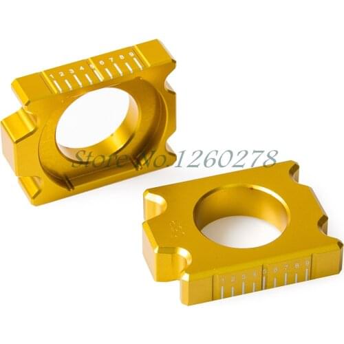 Rear Axle Block Kit Chain Adjuster For Suzuki RMZ250 2004-2018 RMZ450 2005-2018 RMX450Z 2010-2017 RMZ 250 450