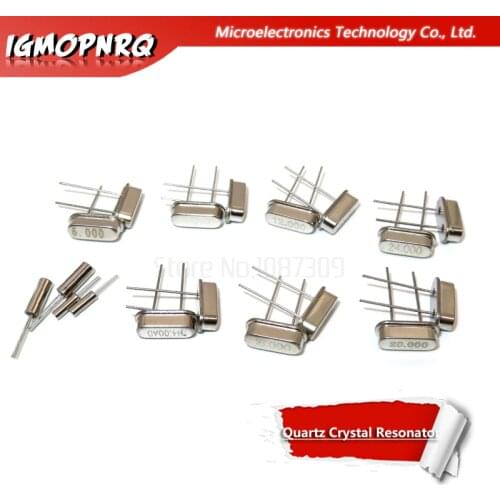 10PCS 4Mhz 6Mhz 8Mhz 12Mhz 16Mhz 20Mhz 24Mhz 4.000mhz 8.000mhz igMopnrq Quartz Crystal Resonator Passive Oscillator HC 49S New