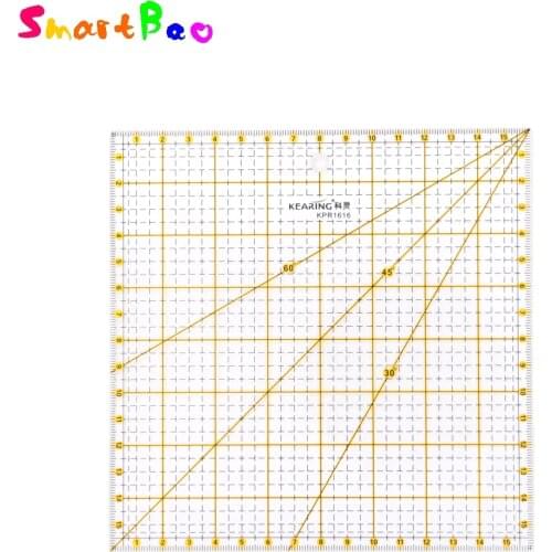 16cm*16cm Patchwork ruler Quilting ruler with 30/45/60 Degree Angle Lines KPR1616