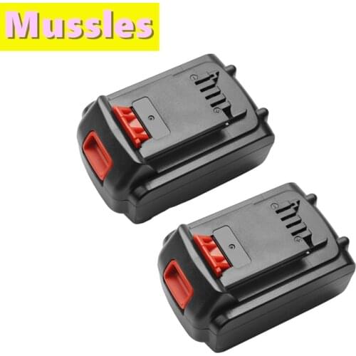 18V/20V 12800mAh Li-ion Rechargeable Battery Power Tool Replacement Battery for BLACK & DECKER LB20 LBX20 LBXR20 L70