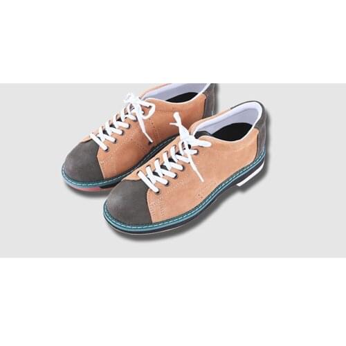 Men Bowling Shoes Low Top Ultra Light Breathable Comfortable Anti Slip Broken Leak Picking Suitable for Large Size Bowling Alley