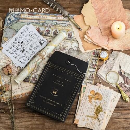 SaYing Letter Literature Style Hand Account Collage Decoration Student Sticker Envelope Letter Material Package