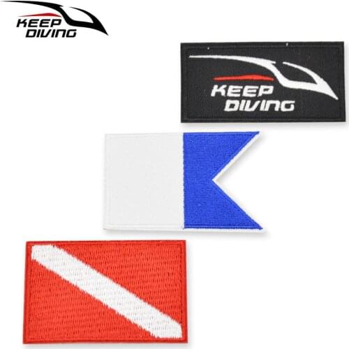 3pcs Diving Patch On Embroidered Embroidery Vest Bag Cap Patches for Snorkeling Swimming