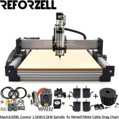 Newest 1010 WorkBee CNC Router Machine Full Kit with Tingle Tension System Screw Driven DIY CNC Milling Engraver Complete Kit