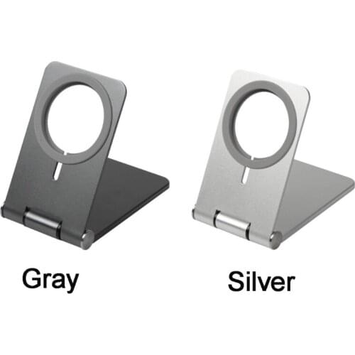 2021 New Folding Adjustable Angle Stand Holder for -iPhone 12 Magnetic Wireless Charger