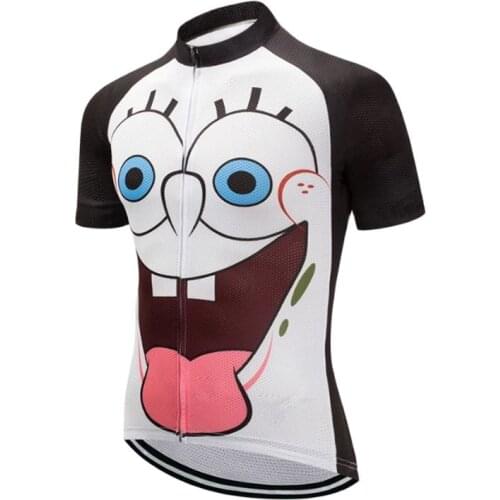 New bicycle summer cartoon short-sleeved mountain bike breathable shirt cycling jersey For Men