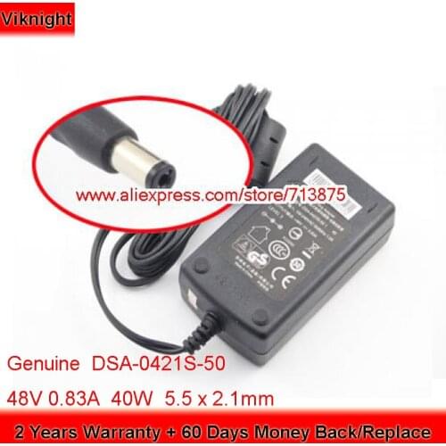 Genuine DVE DSA-0421S-50 Switching Adapter 48V 0.83A for NETGEAR FS108P POE SWITCH DSA-0421S-50 1 40
