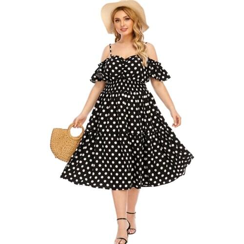 Летние платья в горошек SAKAZY China At AliExpress