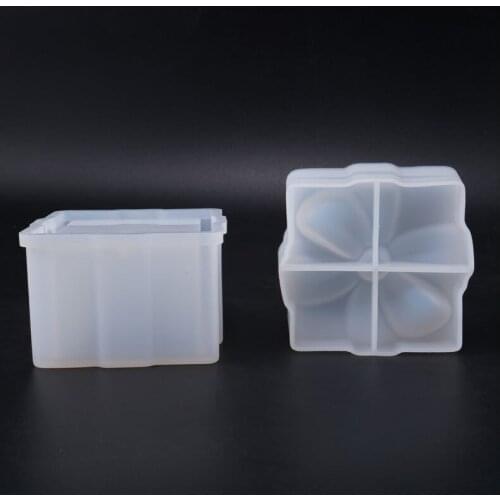 DIY Crystal Epoxy Handmade Silicone Bow Gift Box Mold Ornaments Storage Boxes Mould kitchen tool