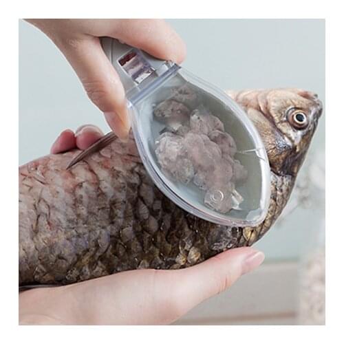 Fish Cleaning Scraping Scales Knife Scraping Device Home Kitchen Accessories Fish Scale Peeler Cleaning Brush Cooking Tools