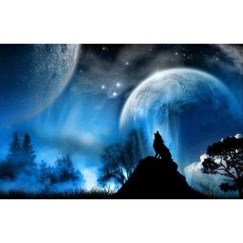 Wolf Art Film Print Silk Poster Home Wall Decor 24x36inch