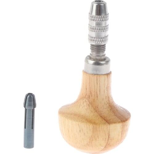 Jewelers Pin Vise Vice Wooden Handle Twisting Wire Wrapping Collet Watches Pin Vise Drill kit Jewelry Tools