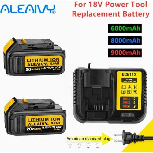 18V 6000mAh MAX XR Battery Power Tool Replacement for DeWalt DCB184 DCB180 DCB181 DCB182 DCB200 DCB201 20V 5A 18Volt 20V Battery