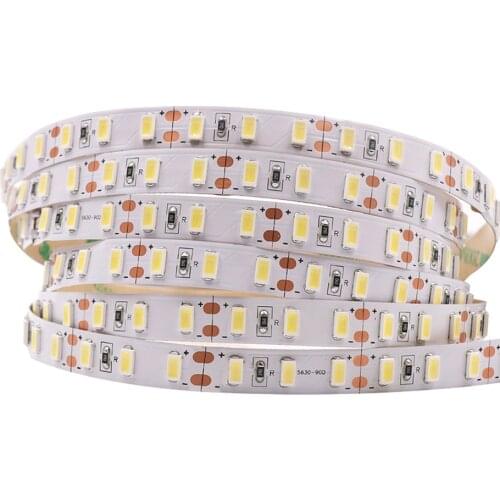 Super Bright Led Strip Light 5M 5630 5730 12V DC 90LED/m 450 Piexl Flexible LED Tape Ribbon Cold White/Warm White/Natural White