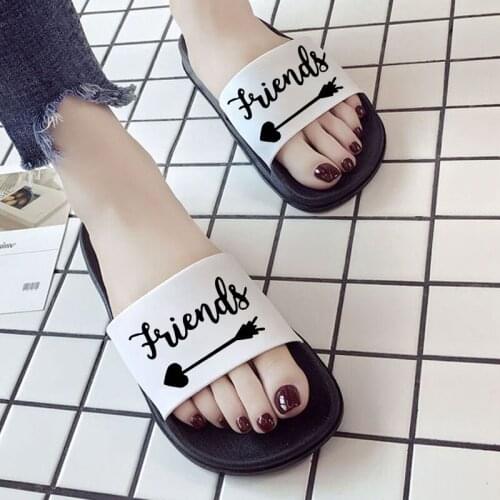 Shoes for Woman Printed Slippers Fashionable Hot Spring Summer Vouge Harajuku Outdoor Pattern Women Shoes Indoor Sandals 2021