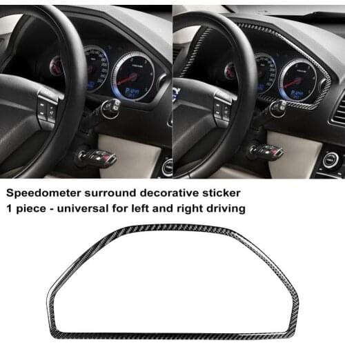 Carbon Fiber Exquisite Dashboard Speedomoter Panel Frame Trim Waterproof Panel Sticker Adhesive