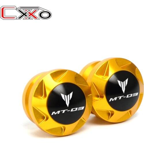 6MM Picks 2 products Motorcycle Swingarm Spools Slider Stand Screw For YAMAHA MT03 mt-03 MT 03 2006-2018 2016 2017