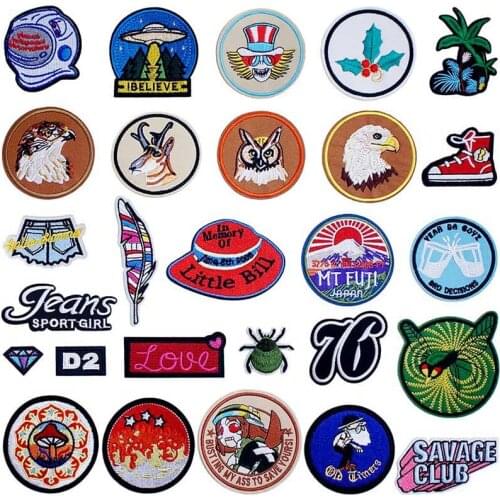West Outdoor Knitting Textile Woven Sewing Accessories Patch Piece Popular Stripes Applique Stickers Personalised