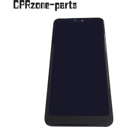 5.84" Black + Frame For Doogee Y7 N10 LCD Display with Touch Screen Digitizer Sensor Panel Assembly