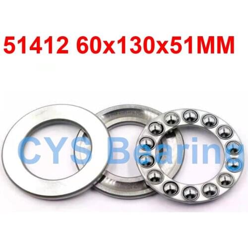 1PC Plane Thrust Ball Bearing 51412 60x130x51MM