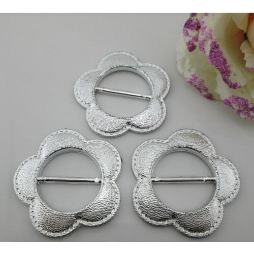 AB87 27mm)20pcs Wintersweet Flower Acrylic Buckle Wedding Invitation Card