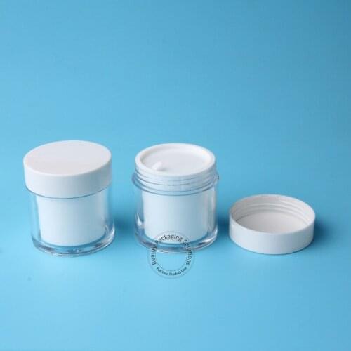 30pcs/Lot Wholesale Plastic 50 Gram Facial Cream Jar Refillable Makeup Vial Lotion Bottle 50ml Can Cosmetic Packaging