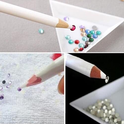 5 Pcs Nail Art Rhinestones Gems Bead Picking Pick Up Pen Painter Pencils Tool Easy to Use Portable Manicure Accessory