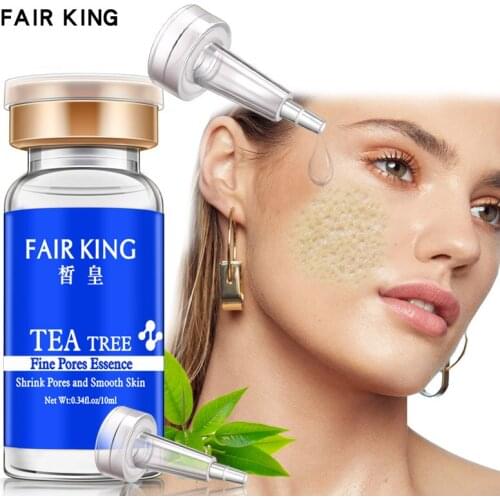 Tea Tree Pore Shrinking Hyaluronic Acid Essence Firming Whitening Moisturizing Face Skin Care Anti-aging Anti-wrinkle Essence