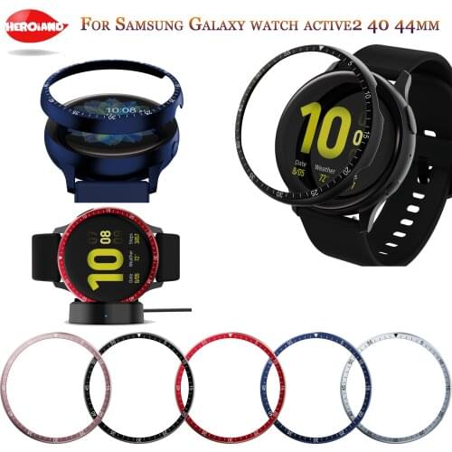 Bezel Ring Case Cover For Samsung galaxy watch Active 2 40mm 44mm Frame Anti Scratch Metal Protection Bezel For Samsung Active2