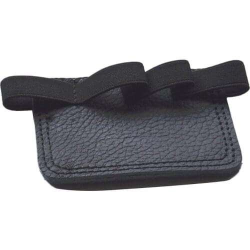 Leather Weight Lifting Palm Grips Strength Training Gym Hand 4 Finger Gloves Non-slip Gym Fitness Palm Grip Pads Protector