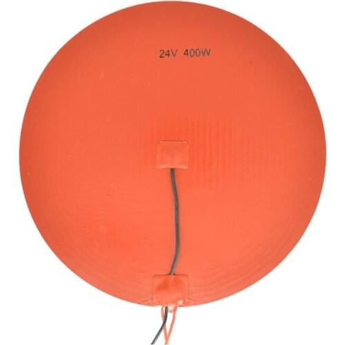 24V 300*300mm Round Silicone Rubber Heater Pad