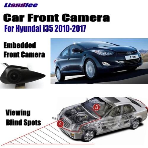 Liandlee AUTO Car Front View Logo Embedded Camera For Hyundai I35 2010-2017 2013 ( Not Reverse Rear Parking CAM )