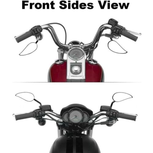 Motorcycle 8mm CNC Rear View Mirrors For Harley Touring Sportster XL 1200 883 Softail