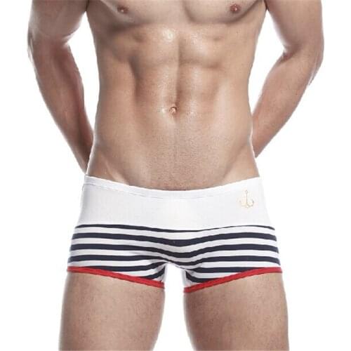 Mens underwear Boxers 100% Cotton Navy Fashion Designer boxers male underwear