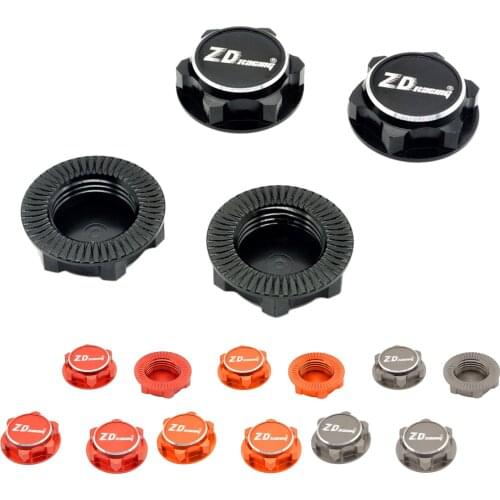 4pcs Metal 17mm Hex Wheel Nuts Set Mount Cap For 1:8 RC Car Off Road Car Spare Parts Accessory Upgrade