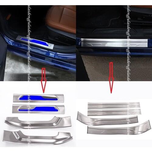 4pcs For Alfa Romeo Giulia 2017-2020 New stainless steel Door Sill Scuff Guard Plate Cover trim Car Accessories