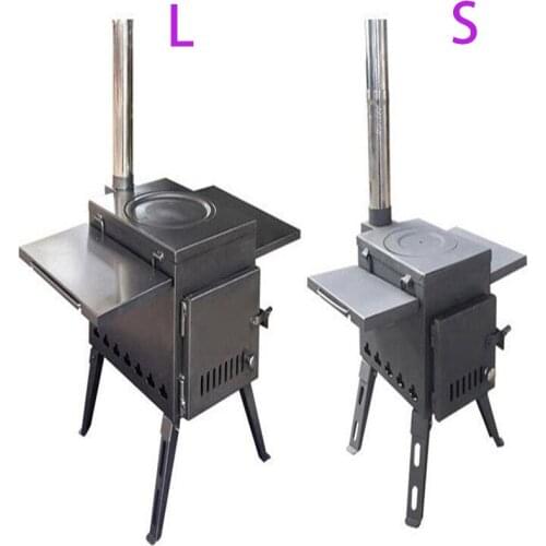 2020 Newest!!Outdoor Energy Saving Firewood Stove Portable Picnic BBQ Camping Supplies Smoke-free Folding Stove