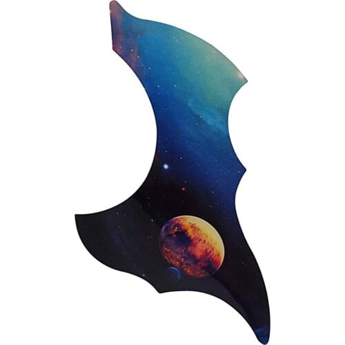 Planet Acoustic Guitar Pickguard Self Adhesive Scratch Plate Sticker Pick Guard Anti-Scratch Guard Plate PVC Scratchplate
