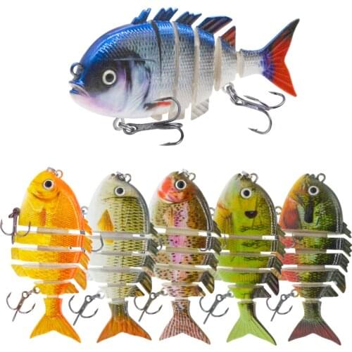 3.2" Bluegill Swimbait Fishing Lure 14g 6 Sections Sunfish Hard Bait Artificial Lifelike Bass Muskie Pike Fishing Tackle Pesca