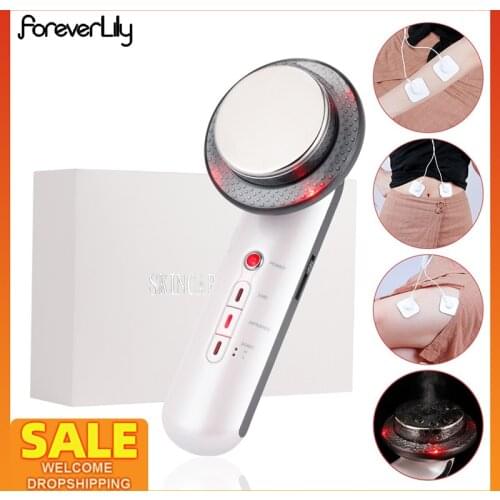 Ultrasonic Cavitation Face Lifting Beauty Machine EMS Infrared Ultrasound Body Slimming Massager Fat Burner Anti Wrinkle Device