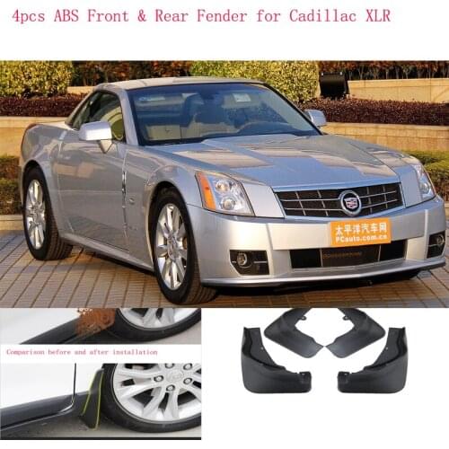 High-Quality 4pcs ABS Front & Rear Fender for Cadillac XLR Car Mud Flaps Splash Guard Mudguard Mudflaps Accessories