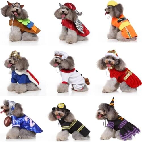 Funny Halloween Cosplay Costume for Cat Dog Clothes French Bulldog Personality Cosplay Cat Costume Chihuahua Pet Clothes