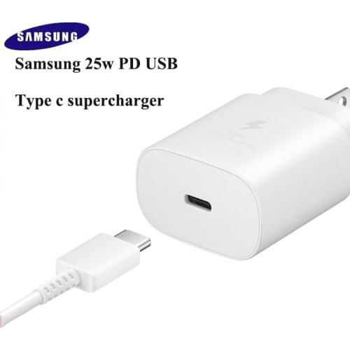 20 PCS 25W Original Super Fast Charging Travel Charger EP-TA800PD Adapter with PD type-C Cable For Samsung Galaxy Note10 Plus
